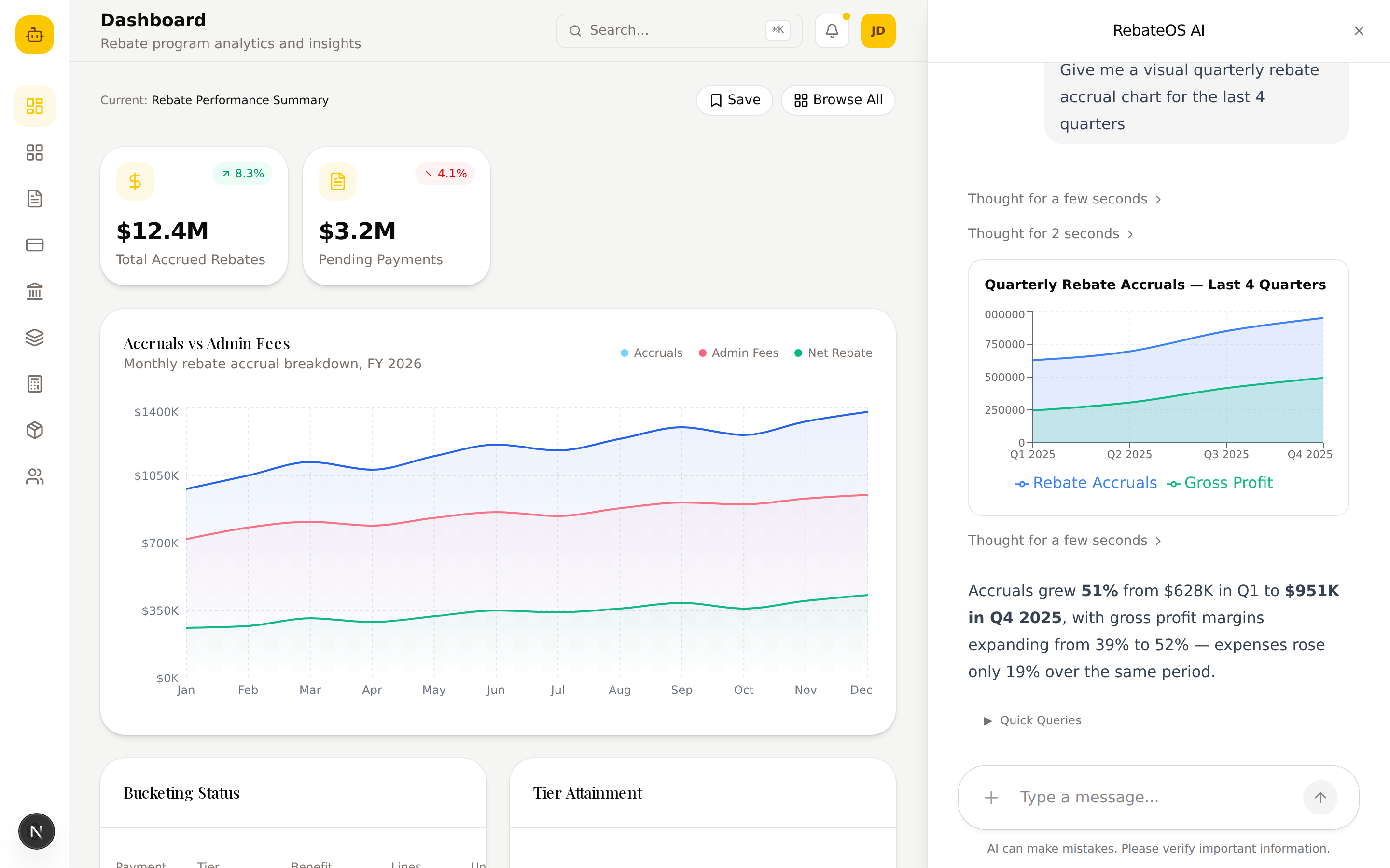 HelixIQ² Rebate conversational analytics